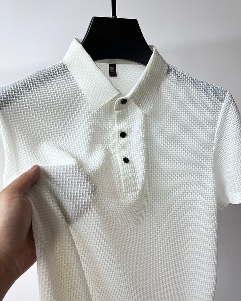 Men's Summer Stylish Ice Silk Fabric Polo T-Shirt